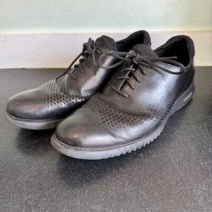 Cole Haan 2.0 Grand Schuhe Herren 13M Laser Budapester Oxford Leder Schwarz C23832 - Bild 1 von 12