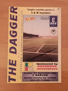 Dagenham & Redbridge v Marlow 1996/97 Guardian Insurance Cup 1st Round - Picture 1 of 1