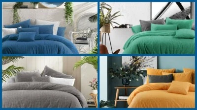 AMSONS Ultra-Soft Quilt/Doona/Duvet Cover Set All Sizes – Single Double Queen King Bed