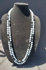 Heidi Carey Angelite & Onyx double-strand necklace