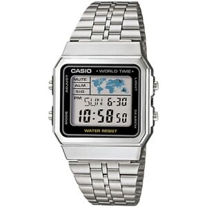 Casio Collection A500wa-1df Reloj De Pulsera Digital Para Hombre Color Plateado