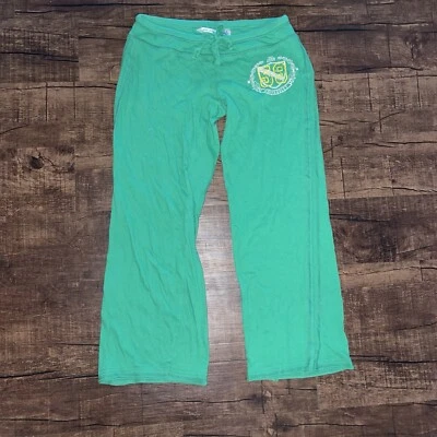 Pantalones deportivos cortos Derek Heart verde cordón amarillo 1959 adorno M Y2K Foto 1 de 4