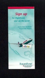AMERICA WEST AIRBUS A320 FLIGHT FUND VIELFLIEGER PROSPEKT/ANTRAG 2001 - Bild 1 von 1