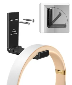 Headphone Stand Hanger Foldable Wall Hooks Save Space Durable Aluminum Headse... - Picture 1 of 7