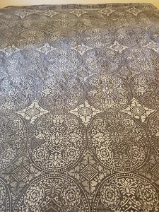 Pottery Barn Carins Print King Medallion Blue Duvet Boho Arabian - Bild 1 von 9