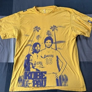 Camiseta Lakers UNK NBA Kobe Pau Talla 3XL Baloncesto De Colección Y2K Amarillo Púrpura - Imagen 1 de 7