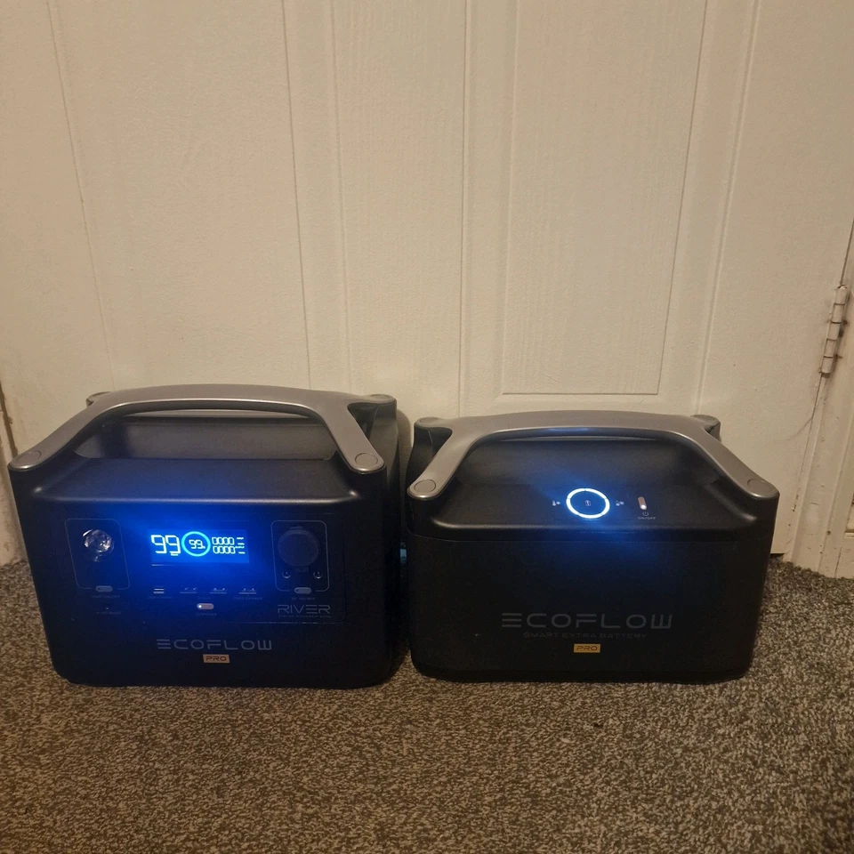 EcoFlow RIVER Pro 1440Wh 600w Portable Power Station And Extra Battery - Image 1 of 4