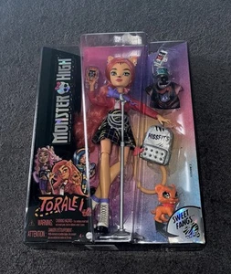Monster High Doll - Mattel 2022 - New - Toralei Stripe With Sweet Fangs Pet - Picture 1 of 4