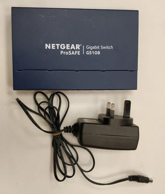 Netgear ProSafe GS108 v4 With PSU 8-Port Switch Netgear GS108 v4 - Image 1 of 4