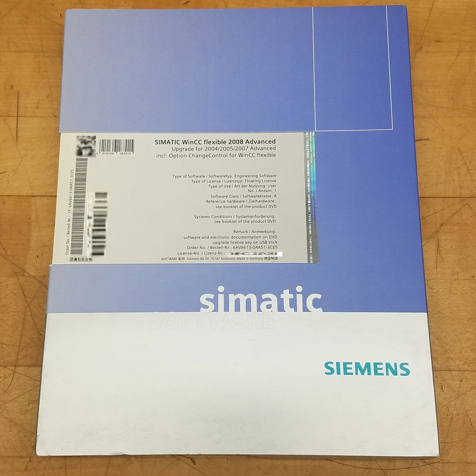 Siemens 6AV6613-0AA51-3CE5 Simatic WinCC flexibel 2008 Advanced Software Upgrade - Bild 1 von 4
