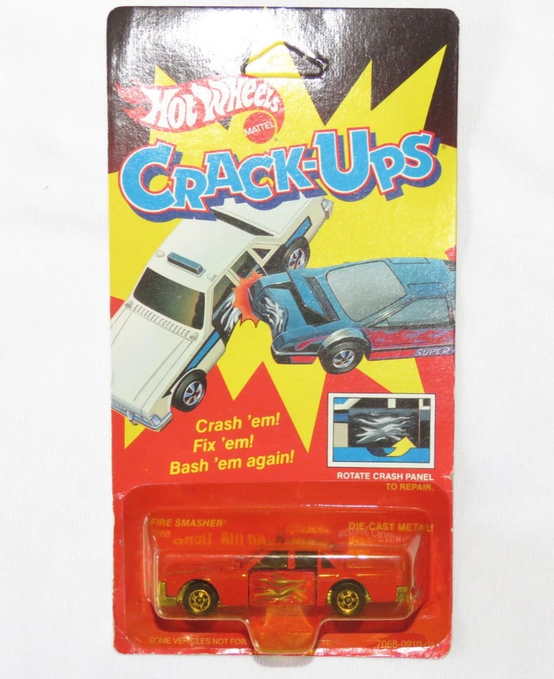 Vintage 1985 Hot Wheels Crack Ups Fire Smasher No 7068 Sealed Unpunched - Bild 1 von 4