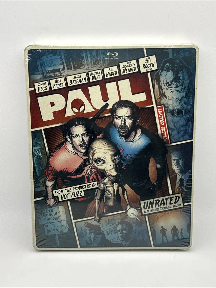 Paul: Unrated Steelbook Limited Edition (Blu-Ray & DVD 2013) New Sealed - Image 1 of 4