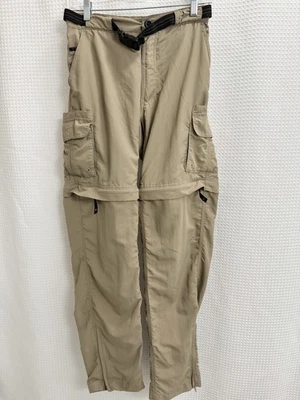 Magellan Fish Gear Convertible Belted Cargo Pants Men's Size Small Beige Fishing - Image 1 of 4