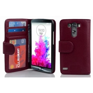Custodia per LG G3 Portafoglio Cover Carte Magnetica Case - Foto 1 di 4