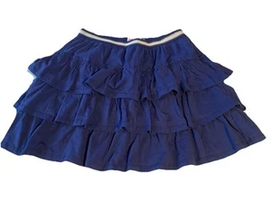NWT MINI BODEN Girl'S Jersey Ruffle Skort Skirt Shorts Navy Blue, Size 15-16 - Picture 1 of 6