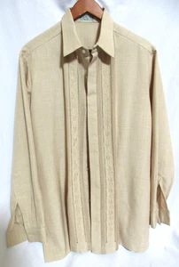 Tesoro's Filipino Barong Style Shirt Manila Philippines See Desc for Measure EUC - Picture 1 of 10