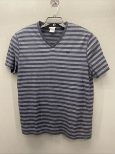 Lacoste Men’s Short Sleeve Black gray Stripe T-Shirt  SZ 9 (3XL) - Picture 1 of 8