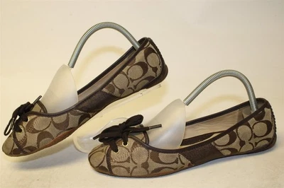 Zapatos planos de ballet Coach Josie Driving para mujer talla 8 M textiles exclusivos Q229 Foto 1 de 4