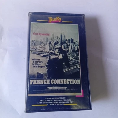 Big Box VHS Tape Rare Cult Movie French Connection Gene Hackman William Friedkin Foto 1 de 2