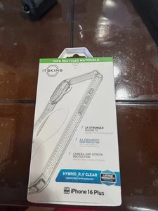 Funda MagSafe transparente ITSKINS Hybrid_R para iPhone 16 Plus - Protección contra caídas - Imagen 1 de 2