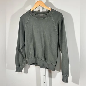 Wilfred Free by Aritzia Polar Raglán Sudadera Lavada Salvia Acogedora Minimalista - Imagen 1 de 5