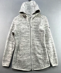 KUHL Jacket Womens Small Ascendyr Long Ash Gray Hooded Full Zip Fleece Knit 4391 - Picture 1 of 11