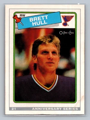 1992-93 O-Pee-Chee Canadian - Anniversary Series Brett Hull #21 - Image 1 of 2