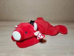Ty Pillow Pals Collezione "Red The Bull" 14,5" Lungo Lavabile in Lavatrice - Foto 1 di 6