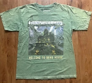 Goosebumps Welcome to Dead House T-Shirt Green Size M Horror Graphic Tee - Picture 1 of 6