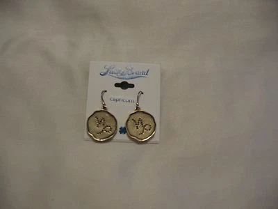 Lucky Brand «Козерог» астрология серьги красивый золотой зодиак дизайн новый с Ярлыками - Изображение 1 из 4