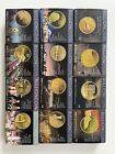 Set of gold investment coins of Israel (12 pieces)