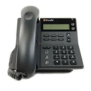 REF “A’ STOCK ShoreTel IP 420G 10546 IP POE Telephone Silver W/ Stand & Handset - Picture 1 of 1