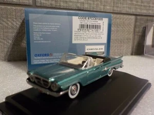 Chrysler 300 - Convertible 1961 - Verde - Oxford Diecast 1/87 Nuevo 87cc61005 - Imagen 1 de 5