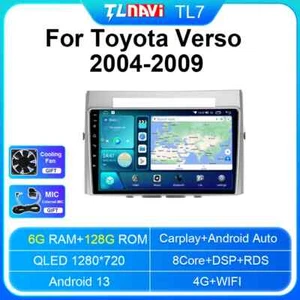 For Toyota Corolla Verso 2004-2009 Car Radio Carplay Multimedia Video GPS Screen - Foto 1 di 32