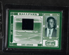 2010 Panini Century Collection Ballpark Materials 234/250 Lou Brock #10 HOF