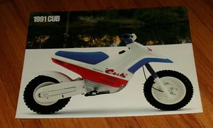 Folleto de ventas de motocicletas Honda Cub 1991 original - Imagen 1 de 2