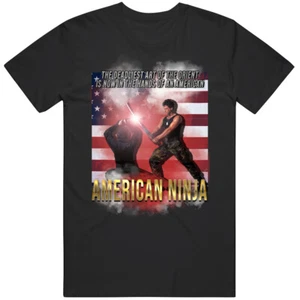 American Ninja 80s Action Fan Mma Movie T Shirt - Picture 1 of 9