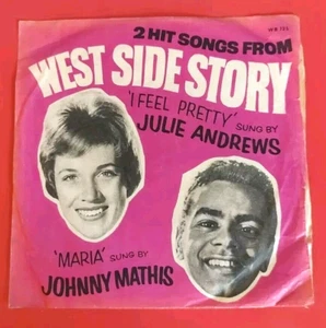 WESTSIDE STORY - WB 725 - 2 TRACKS BY JULIE ANDREWS & JOHNNY MATHIS 1966 (2277) - Picture 1 of 4
