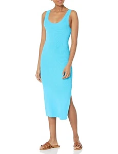 *Neu mit Etikett* The Drop ~ Damen Midi Pullover Trägerkleid ~ ozeanblau ~ Größe 5X - Bild 1 von 1