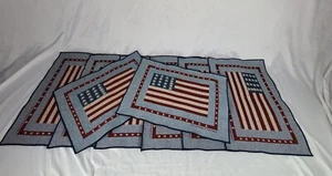 Warren Kimble (Spirit of the Flag) Tischsets mit amerikanischer Flagge ~ 8er Set - Bild 1 von 13