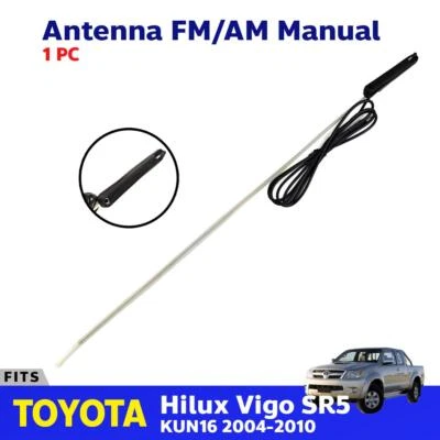 Antenna FM/AM Pillar Fits Toyota Hilux Vigo SR5 V6 KUN16 MK6 Pickup 2004-10 P09 - Image 1 of 4