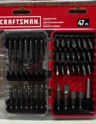 Juego de brocas de destornillador de vástago hexagonal de acero Craftsman 47 piezas (HL6) Foto 1 de 2