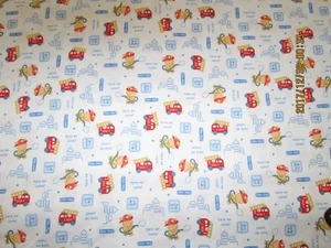 LITTLE FIRE CHIEF & FIRE TRUCKS - 100% COTTON - ADORABLE - BTY - CUTE!!! - Picture 1 of 6