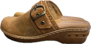 Born Women’s Banyan Leather Slip On Clogs Comfort Shoes Size 36.5 US 6 NEW - Picture 1 of 8