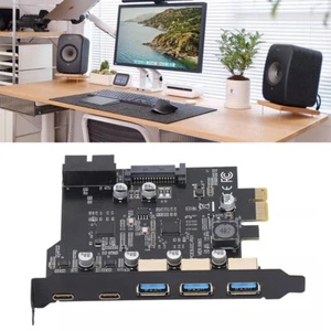 PCIe Zu USB 3.2 Karte 5 Port PCIe 2 USB Typ C Erweiterungskarte Für OS X - Bild 1 von 24