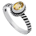 Wedding Gift Yellow Citrine Gemstone 925 Silver Ring Handmade Jewelry Ring