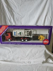 NEW SIKU Super Series 1:55 Scale Die Cast Silo Transporter w/Silo and Dump Truck - Picture 1 of 13