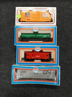 Model Power HO Freight Cars, Tank, Box & Caboose.  mixed types (HO070622-05) - Image 1 of 4