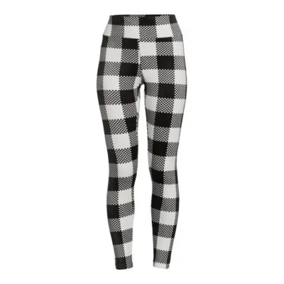 No Boundaries Juniors' Velour Leggings Buffalo Plaid 3X-Large (21) Super Plush - Image 1 of 4