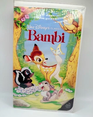 🦌 Bambi VHS 1997 📼 Walt Disney Masterpiece Collection Clamshell Classic - Image 1 of 4